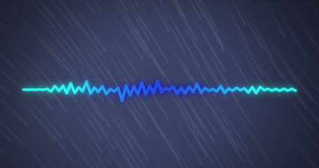 Image of sound line moving over gray trails