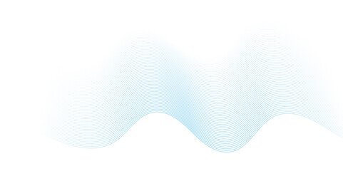Vector abstract blue digital blend wave lines technology background. Modern minimal gradient white flowing wave lines and glowing moving lines. Futuristic technology and sound wave lines background.