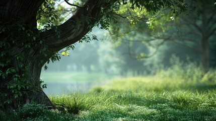 Fototapeta premium green nature background