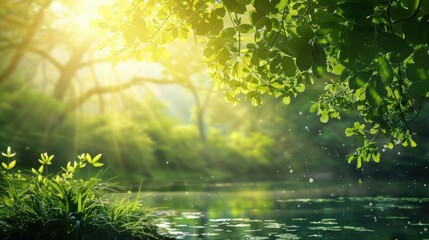 Fototapeta premium green nature background