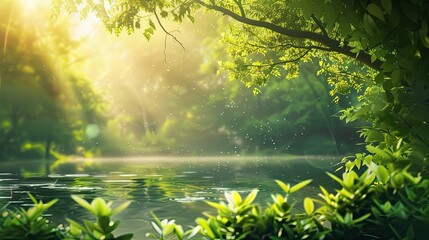Fototapeta premium green nature background