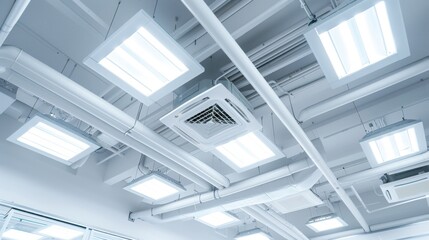 Obraz premium Ceiling decoration, air conditioning system