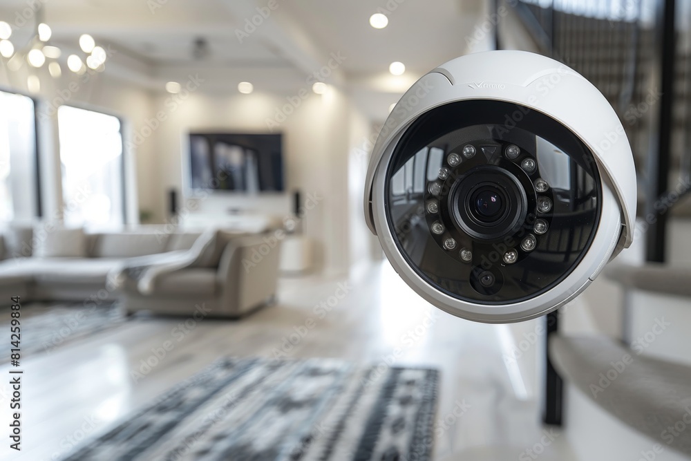 Poster security concept recording uses digital monitoring and watchful eye detection for enhanced safety, i