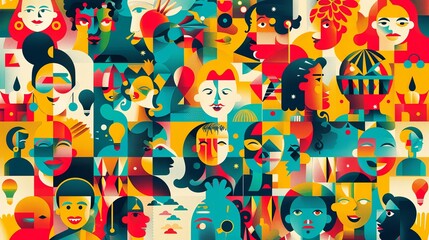 World Day for Cultural Diversity for Dialogue and Development. good for posters, illustrations and backgrounds