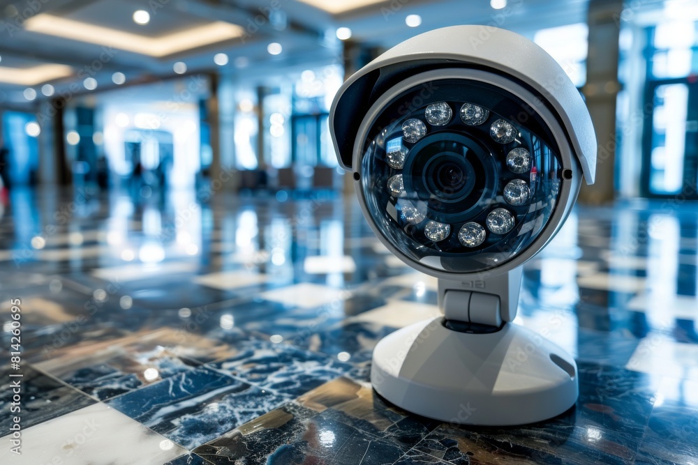 Poster secure video surveillance systems employ digital detection technology, integrating security concept 