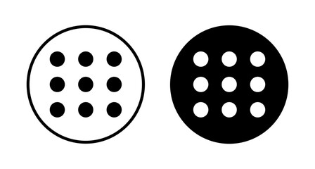 Menu Icon vector isolated on white background. web menu icon