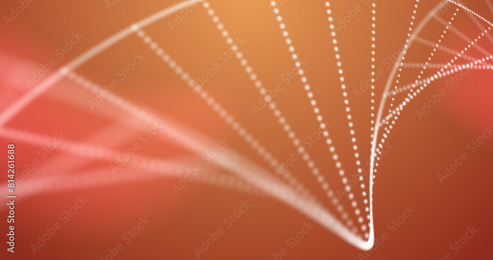 Poster digital image of abstract shapes against yellow and pink gradient background