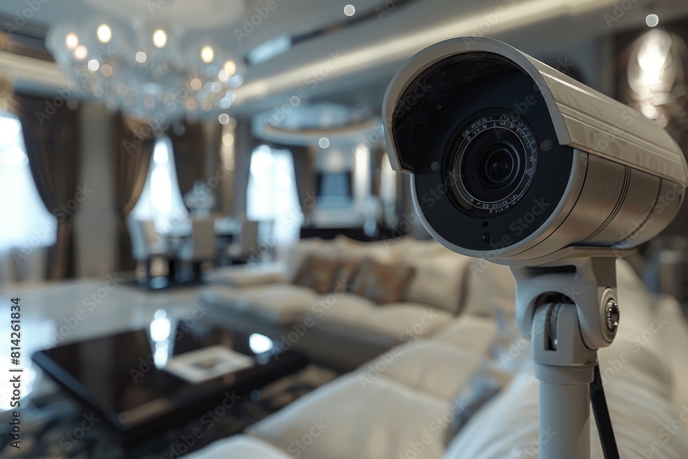 Poster safety and protection are prioritized with digital security concept recording, employing secure vide