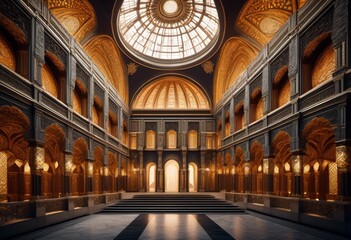 Obraz premium illustration, detailed architecture iconic historical structures focus, details, landmarks, buildings, design, ornate, intricate, old, ancient, vintage