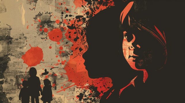 International Missing Children's Day poster illustration and background, to commemorate this sad day when beloved children disappeared