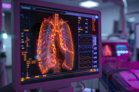 Radiation Therapy Simulation for Lung Cancer Patient with Detailed 3D Model of Thoracic Cavity and Complex Algorithm-Driven Treatment Planning in