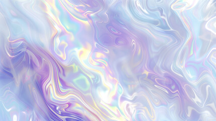 Fototapeta premium Iridescent Liquid Marble Texture, Abstract Fluid Art