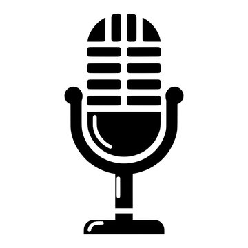 recommend clip art: Podcast microphone icon isolated on transparent background - Vector illustration of podcast microphone for logo designs