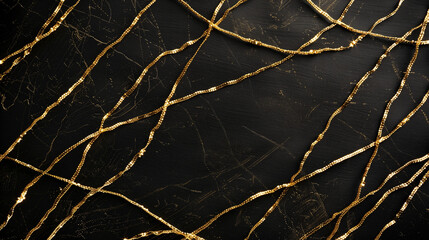Black and Gold Abstract Lines, Luxurious, Modern Design

