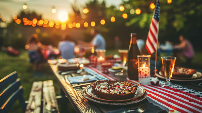 Family celebration at Memorial Day