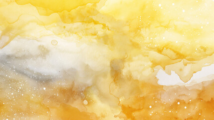 Abstract golden and white fluid art background