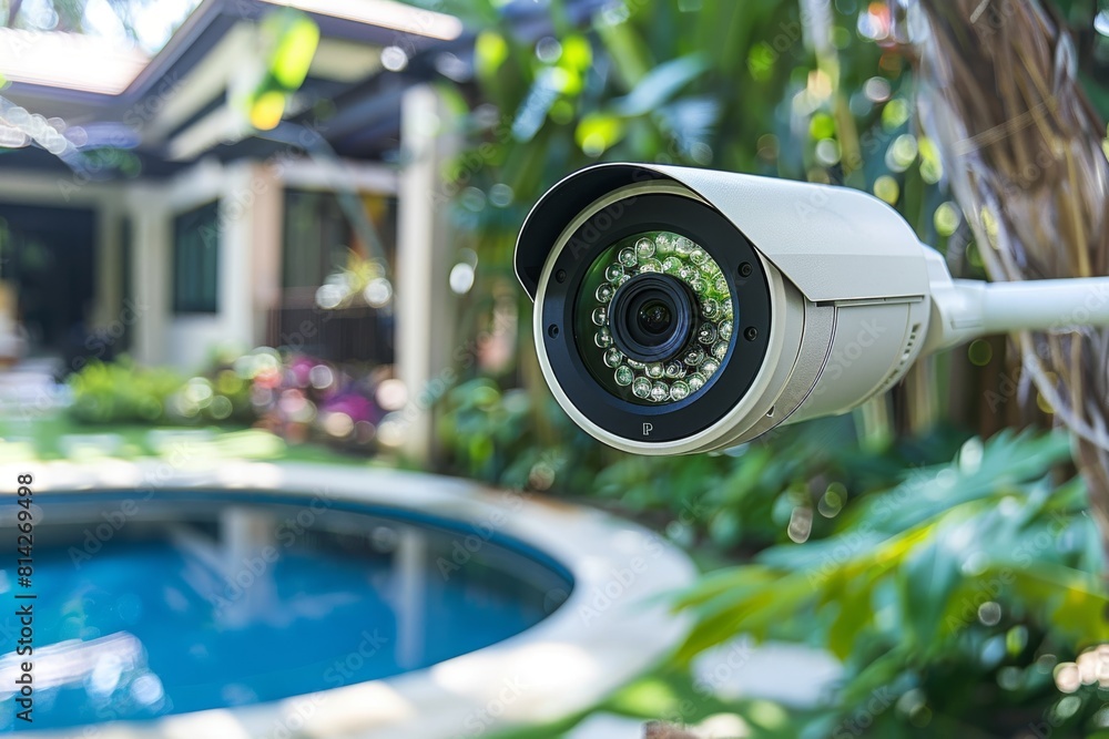 Poster safeguarding solutions in communication networks are monitored through cameras, enhancing security w