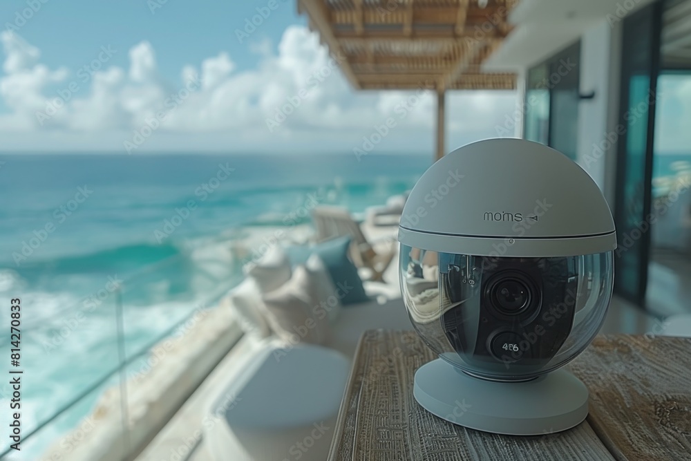 Poster camera protection ensures security in homes with expansive network coverage, monitored through arm a