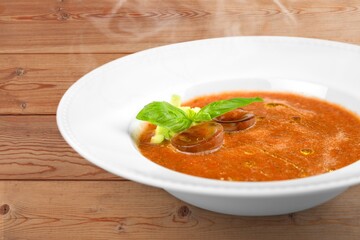 Goulash soup or stew with meat and vegetables