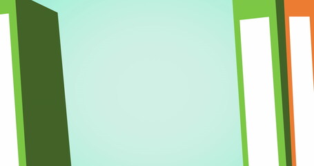 Image of files with copy space on green background