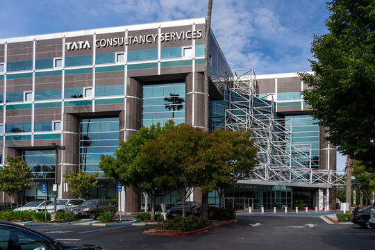 Tata Consultancy Services office building in Santa Clara, California, USA on June 10, 2023. Tata Consultancy Services is an Indian multinational information technology services and consulting company.