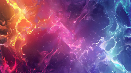 The image of liquid waves mixed from purple to yellow looks beautiful, suitable for an abstract background