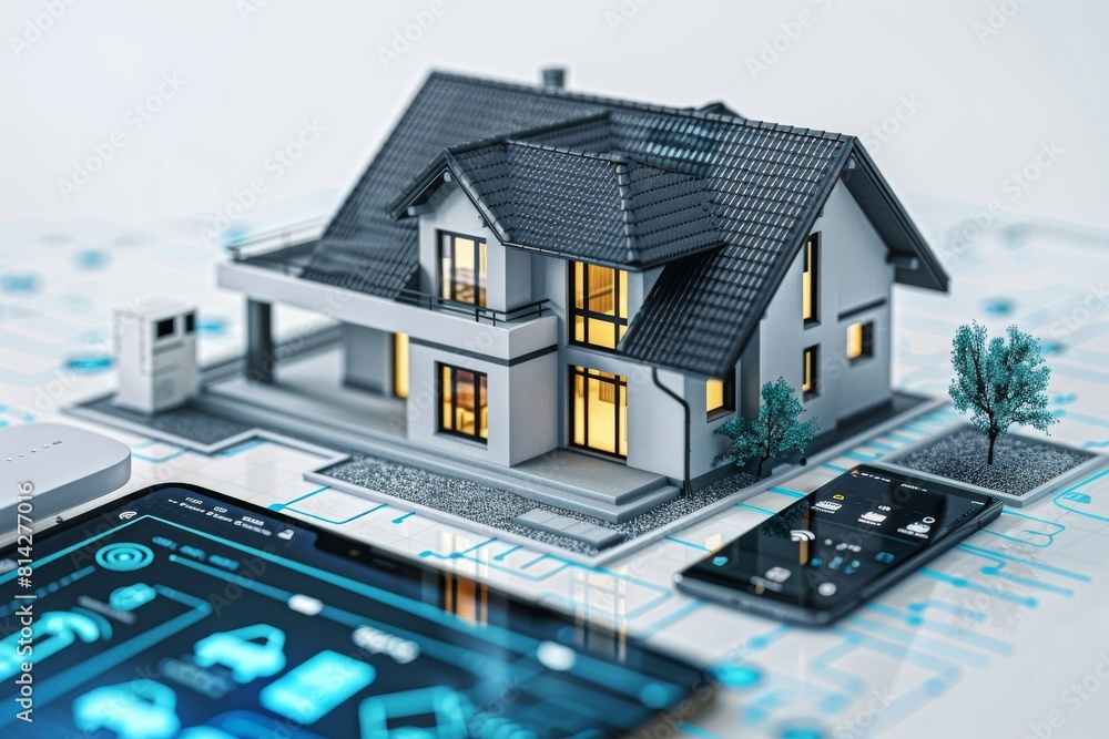 Poster surveillance building security in smart homes through cctv and ctv systems include advanced floor se