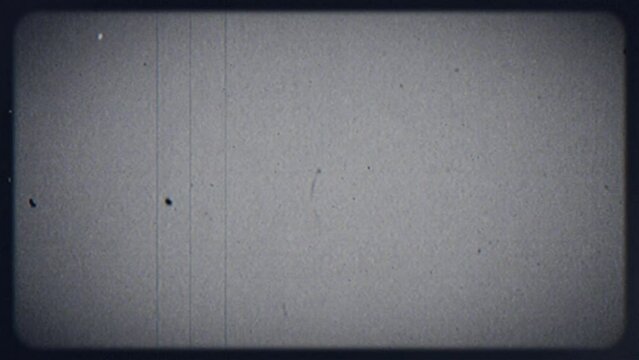 Old style film frame with texture and scratch effects animation