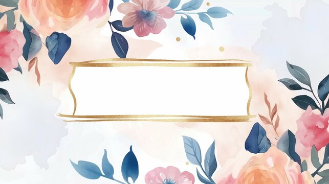 flower, blossom, pink, spring, nature, cherry, flowers, tree, floral, branch, bloom, plant, sakura, blooming, beauty, flora, season, garden, watercolor, postcard, hand drawing, stationery, frame, vect