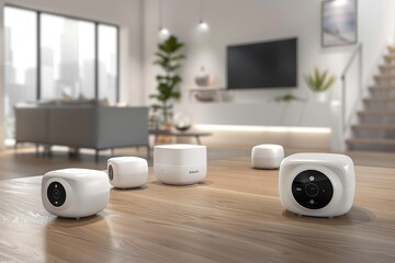 Advanced floor sensors in smart homes enhance the functionality of CCTV and CTV surveillance systems, ensuring detailed security footage and perimeter security.