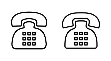 Telephone icon set. phone icon vector.