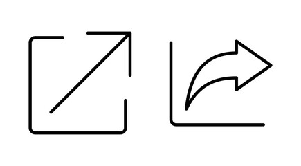 Share icon set. Sharing vector icon