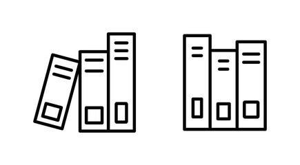 Library icon set. education icon vector