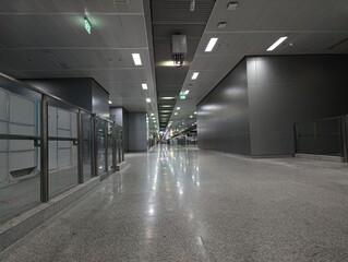 long corridor in building
