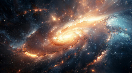 Fototapeta premium Celestial Composition of a Majestic Galaxy