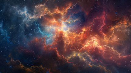 Naklejka premium Celestial Abstract Capturing Cosmic Wonders in Stunning Art – A Journey Through the Beauty of the Universe with Mesmerizing Space-Inspired Designs and Ethereal Cosmic Imagery