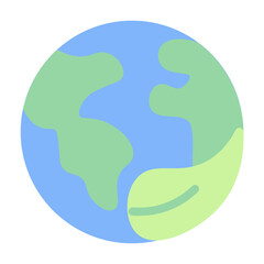 Green Day Icon With Flat Color Style 