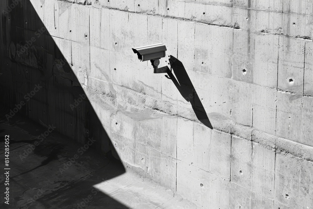 Poster secure hub cameras connect to an eng camcorder, cctv, and a security technology system with 3d illus