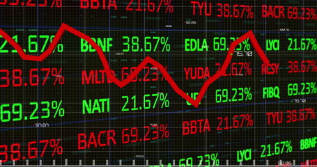 Image of data processing over black background