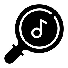 find music glyph icon