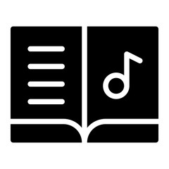 music book glyph icon