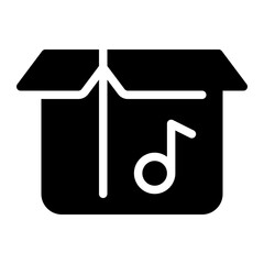 present box glyph icon