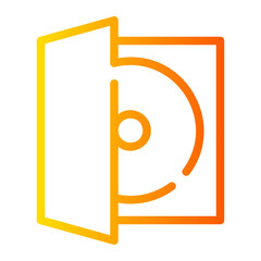 compact disc gradient icon