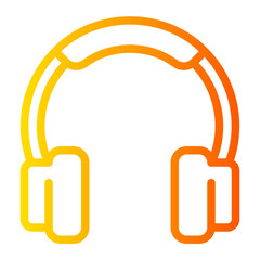 headphones gradient icon