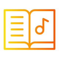 music book gradient icon
