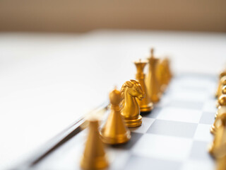 Horse chess copy space chessboard strategy competition challenge piece business success leisure...