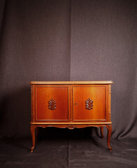 old vintage furniture on a dark background