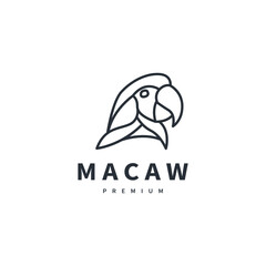parrot logo design macaw vector illustration for of bird lovers 8 © Vexper