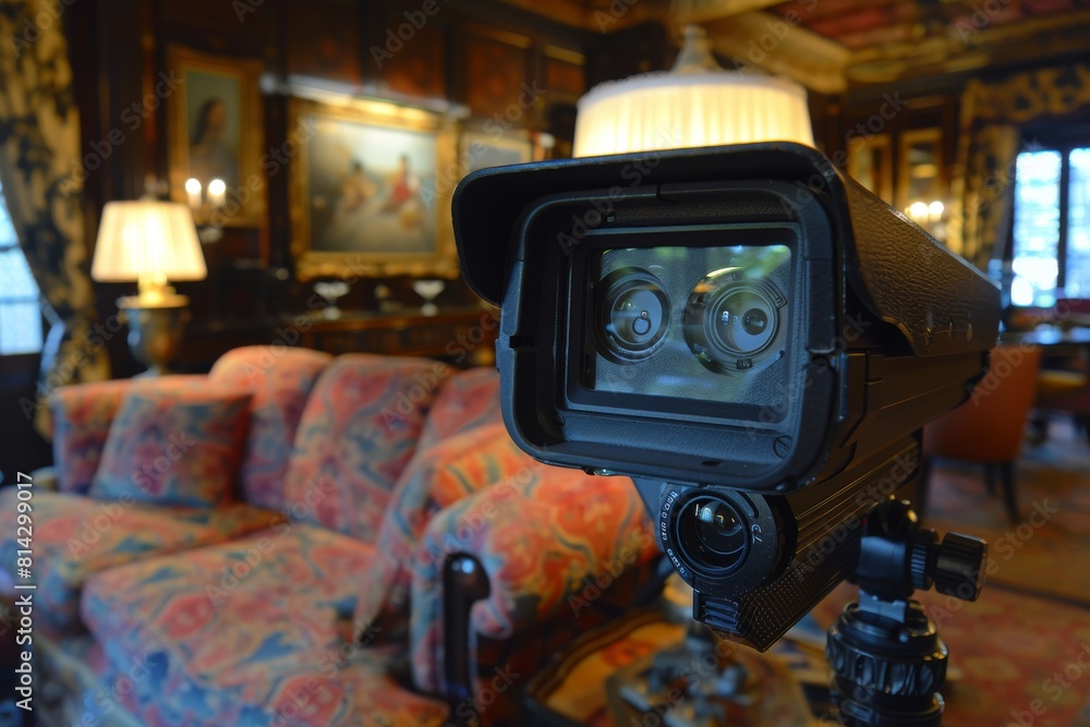 Poster security teams access robust video camera panels, ensuring reliable youtube production setups in con