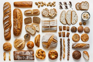 close up photo of several assorted breads HD wallpaper